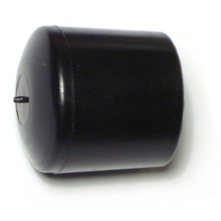 MIDWEST FASTENER 7/8" Black Plastic Round Outside Tips 6PK 66308